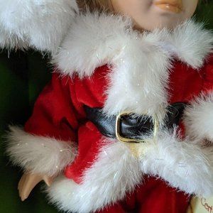 Santa's work | Holiday | Santas Work Bench Porcelain Doll Christmas ...